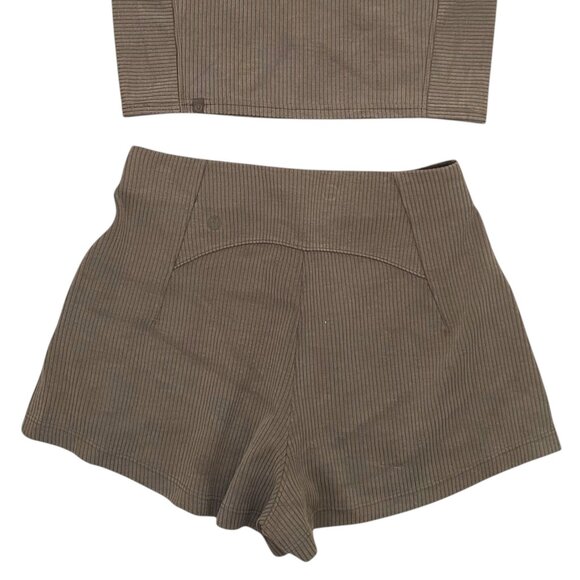 Lululemon Ribbed Softstreme Two Piece Set Nomad Athleisure - Picture 3 of 13